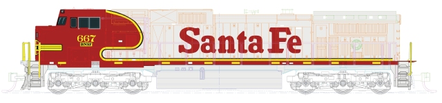 Kato 176-3515 - N - Diesellok GE C44-9W Warbonnet, BNSF, Ep. V